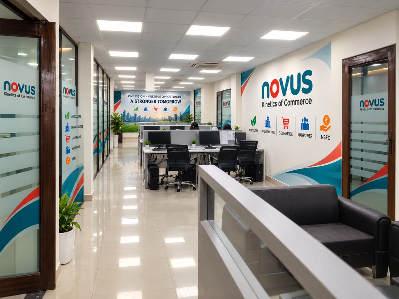 Novus Kinetics Commerce Corporate Operations & Reception Floor in Faridabad
